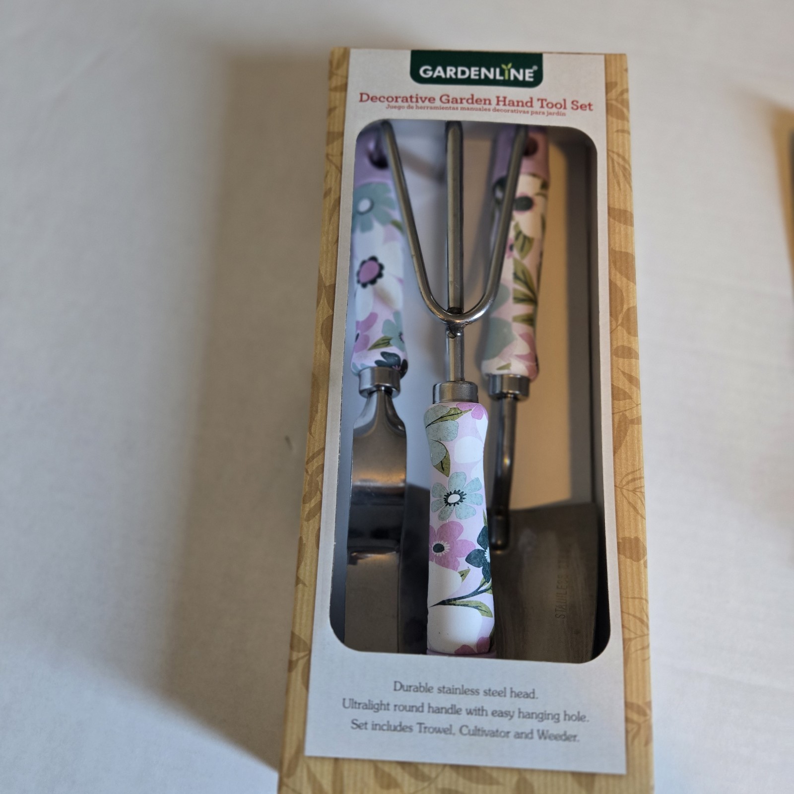 GardenLine Bundle: Garden Hand Tool Set 3-Pieces, 6 in 1 Multi tool,Knee Pads