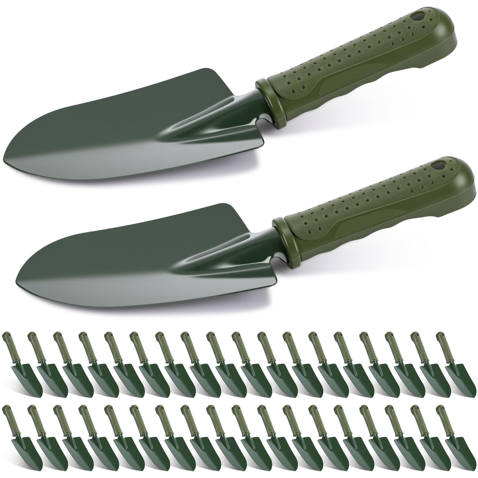 36 Pcs Garden Hand Tools Set – Metal Shovels, Trowels, Spades for Planting