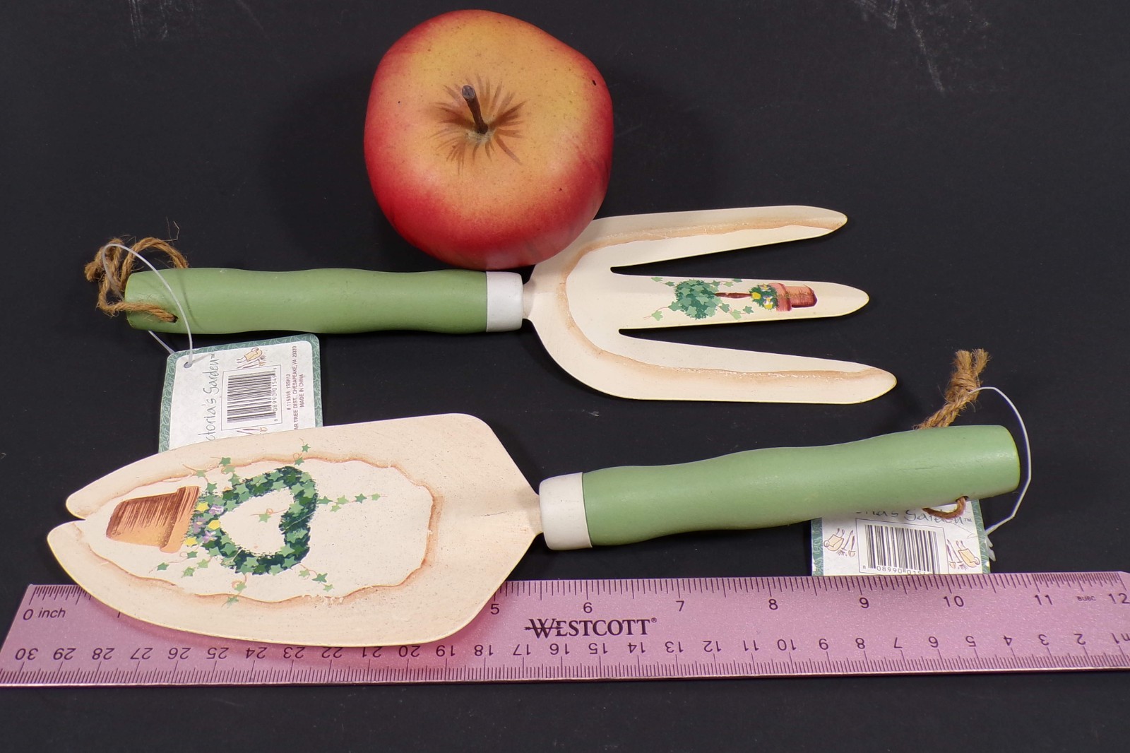 Decorative Garden Tools Hand-painted Topiary Victoria’s Garden 10.25×3.5