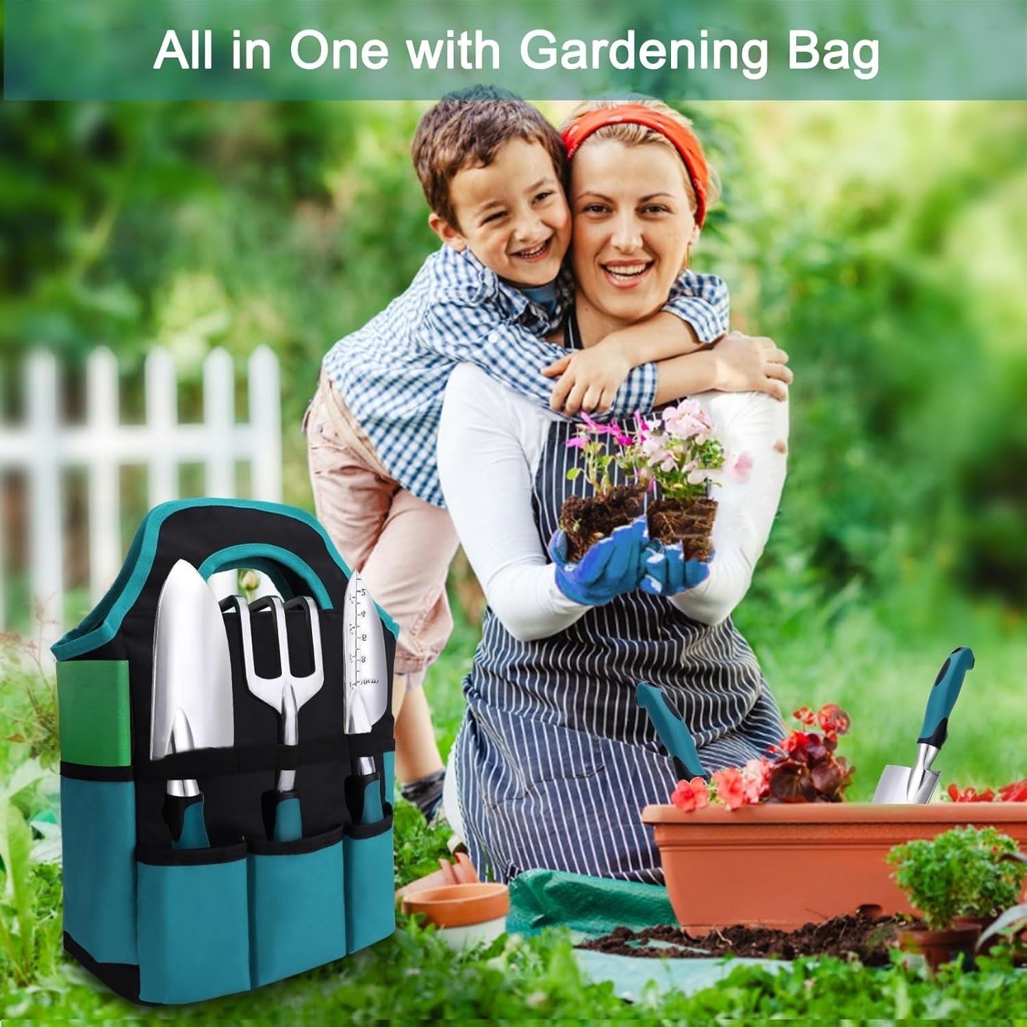 Herramientas de jardinería de 7 piezas, herramientas manuales de jardinería NEW