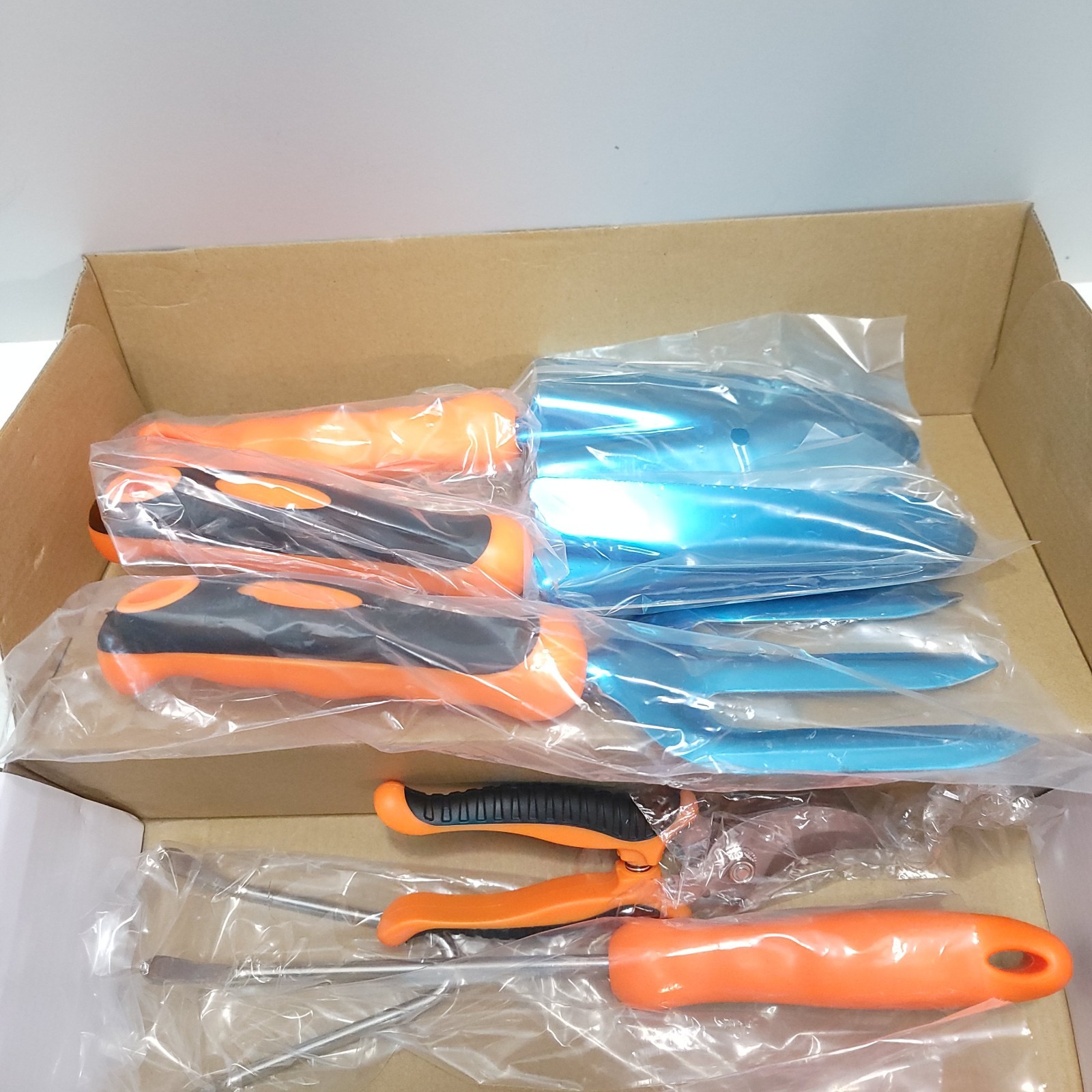 7 Piece Gardener Tool Set Bag Trowel Transplanter Weeder Cultivator Hand Rake+