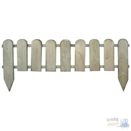 Linear English Fence In Treated Wood MOD Spaced 110×3.2 H28/45