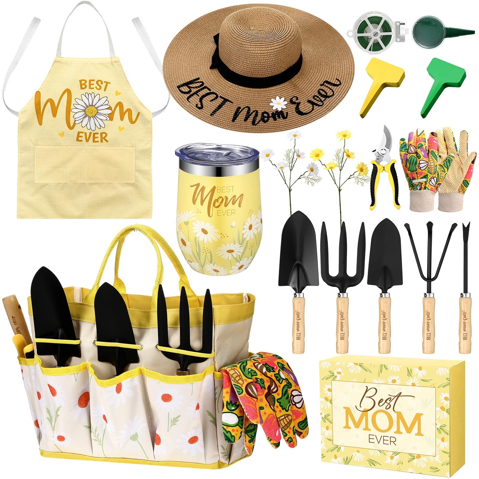 16 Pcs Mothers Day Garden Gift for Mom Women Dasiy Gardening Supplies Birthda…