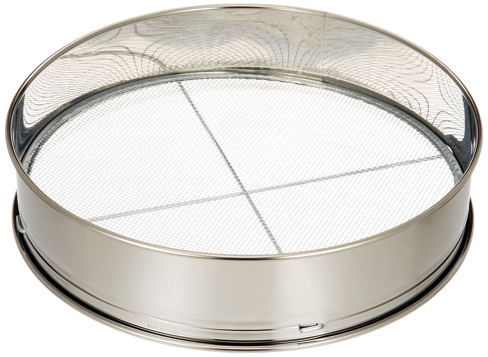 Stainless Steel Soil Flui, 11.8 inches (30 cm), Includes 3 Nets (Rough, Mediu…