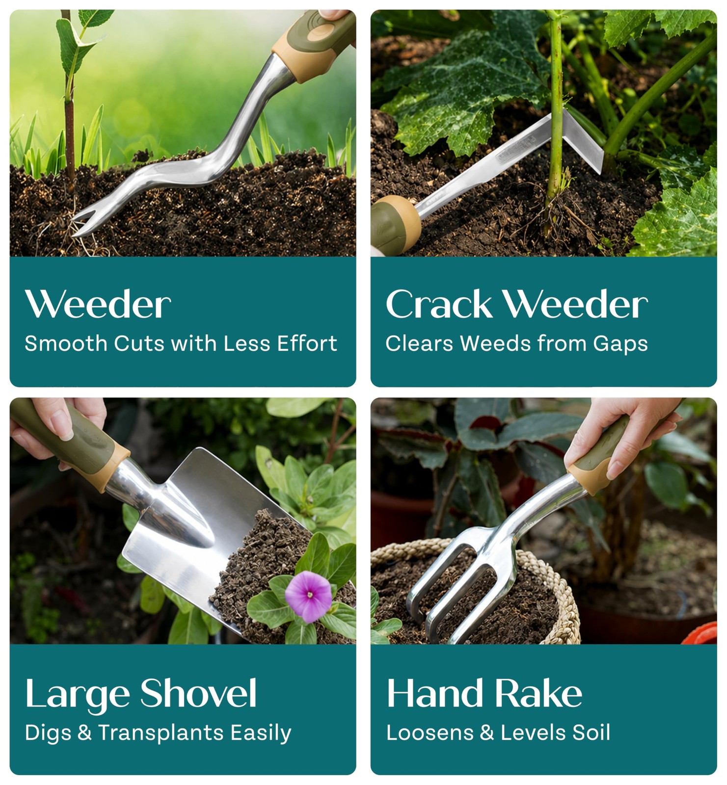 Heavy Duty Gardening Tools – Gifts for Women, Men, Mom, Dad Floral