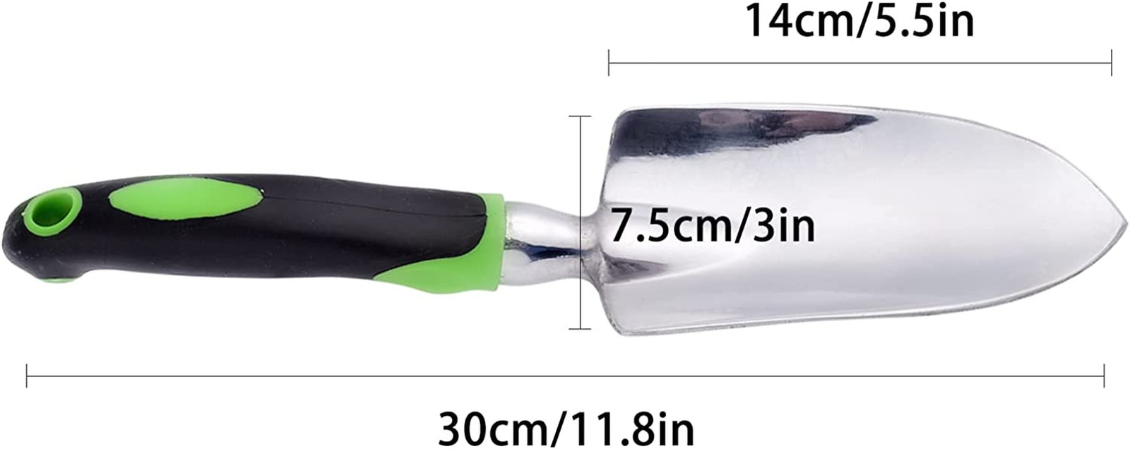Garden Trowel & Hand Wide Shovel Pointed with Soft Rubberized Non-Slip Ergono…