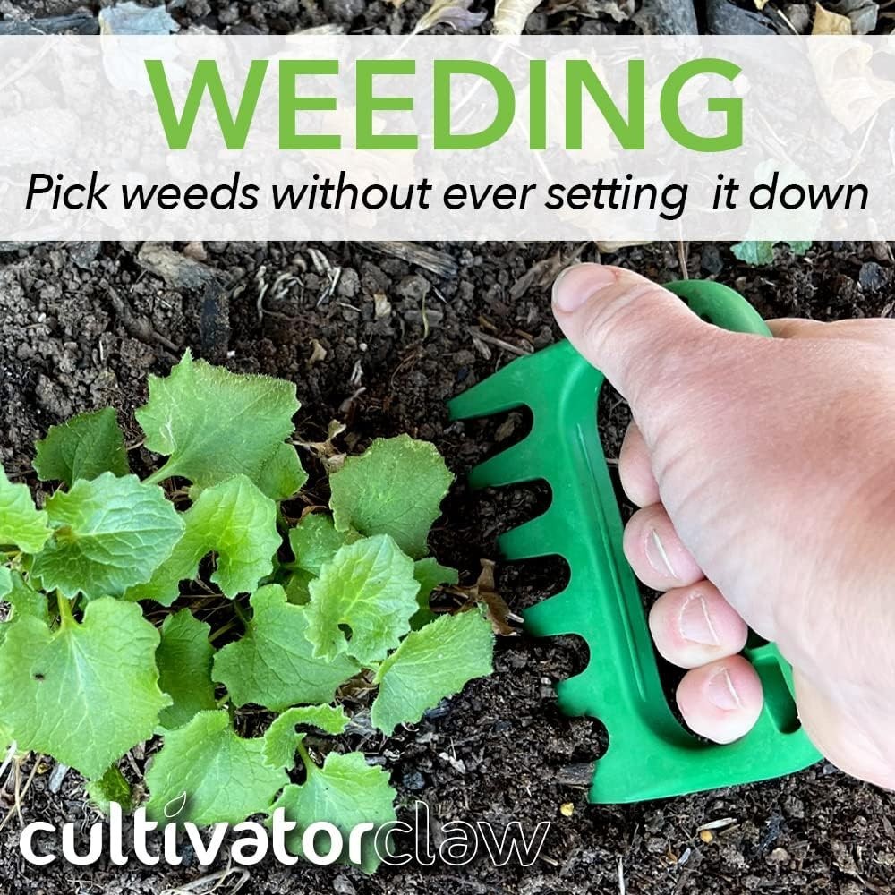 Cultivator Claw Ergonomic Gardening Tool – Lightweight Nylon Weeder, USA-Made