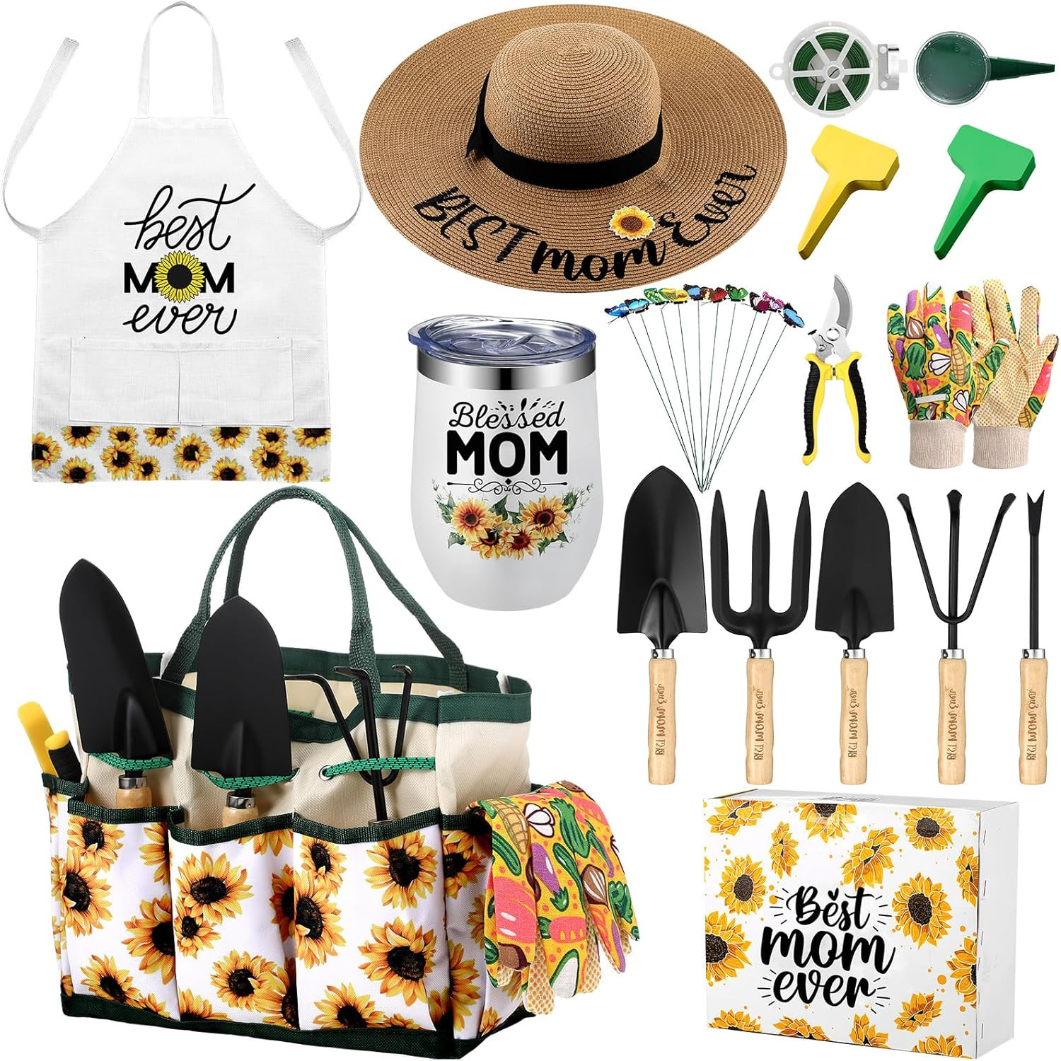 16 Pcs Mothers Day Garden Gift for Mom Women Gardening Supplies Birthday Garden