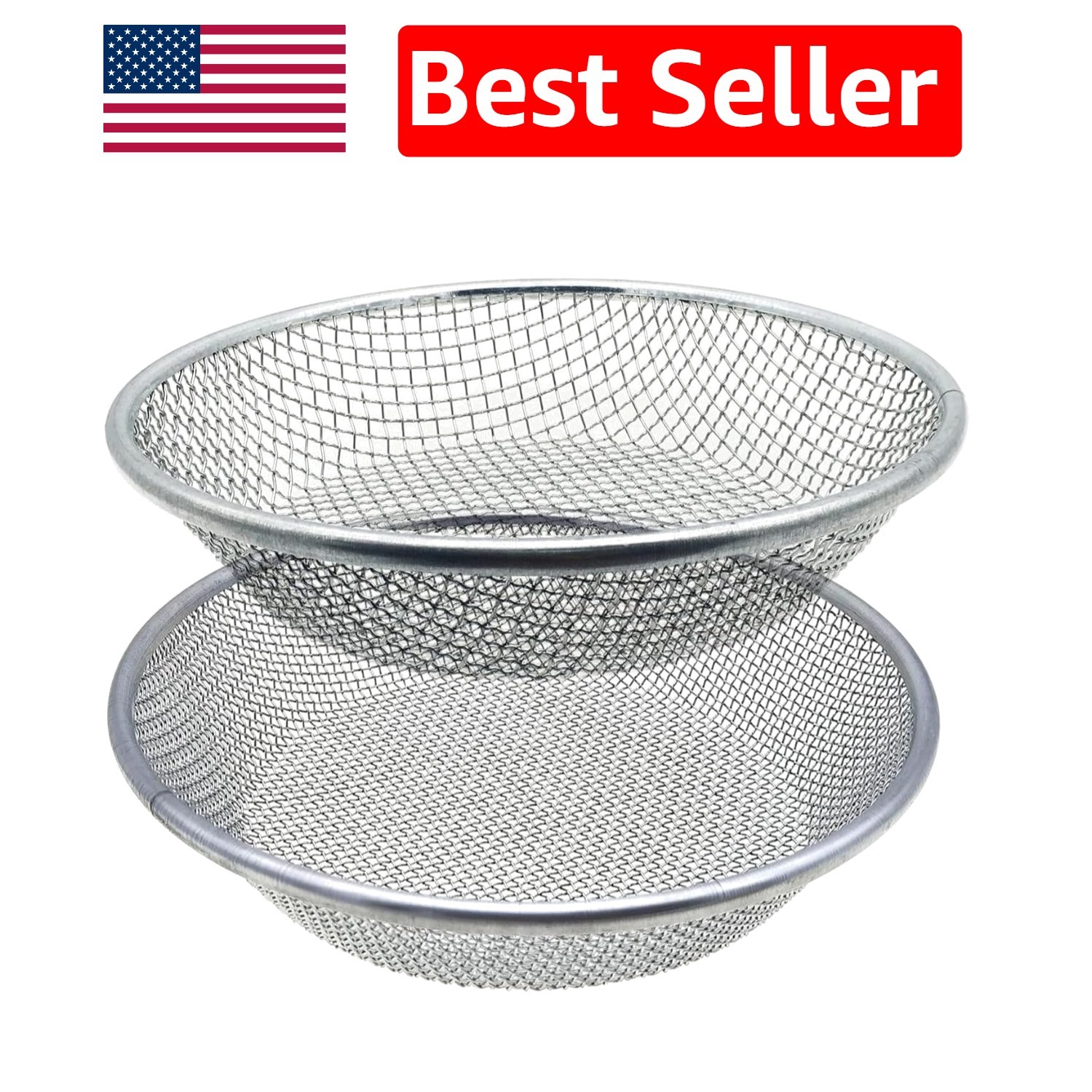 2PCS Multi-Size Soil Sift Set with 1/4in & 1/8in Mesh for Precision Gardening
