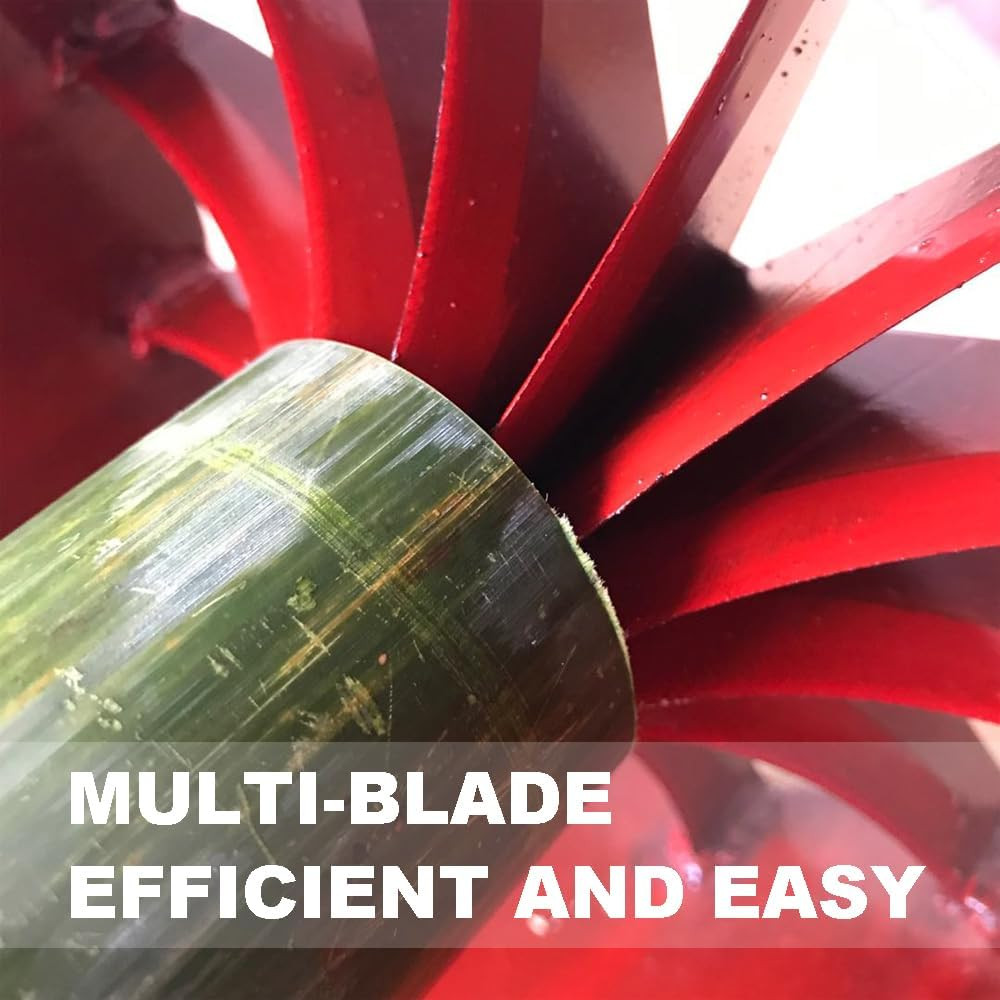 Bamboo Splitter 6 Cut, Steel Bamboo Splitting Tool Suitable for Bamboo Diameter