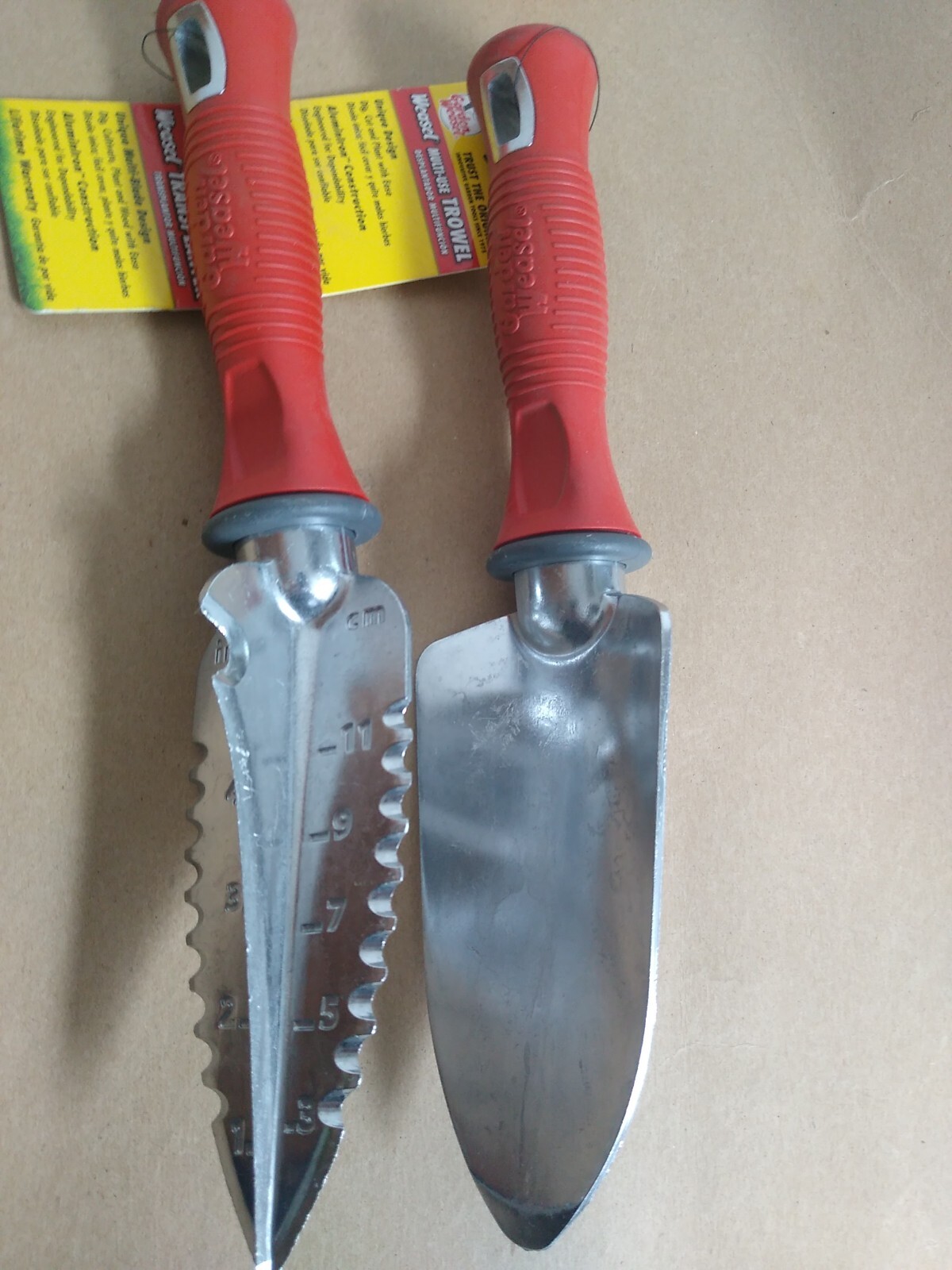 Garden Weasel Multi-Use Transplanter 91360 & Multi Use Trowel 91365 ,aluminum