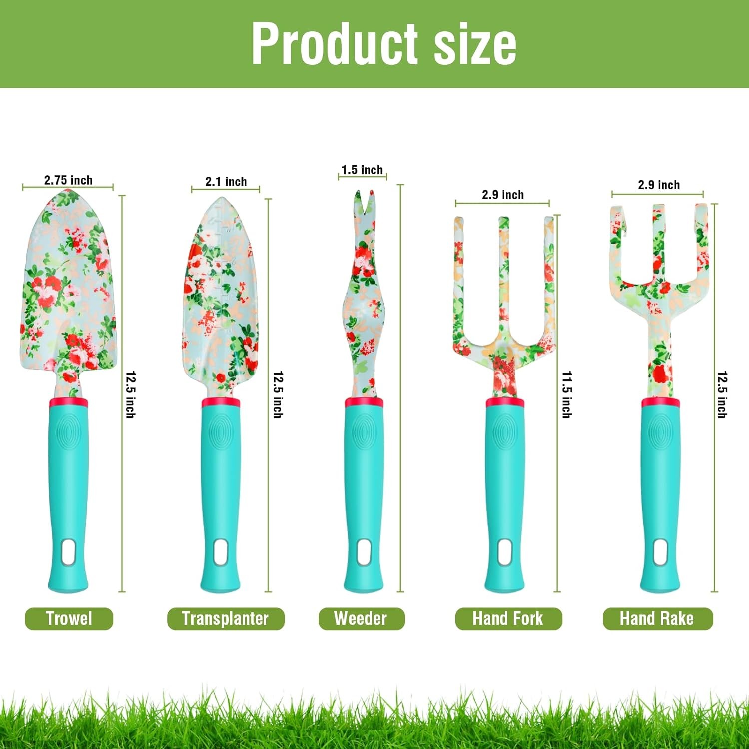 10Pcs Garden Tools Trowel Rake Pruner Tote Apron Gloves Gift For Women