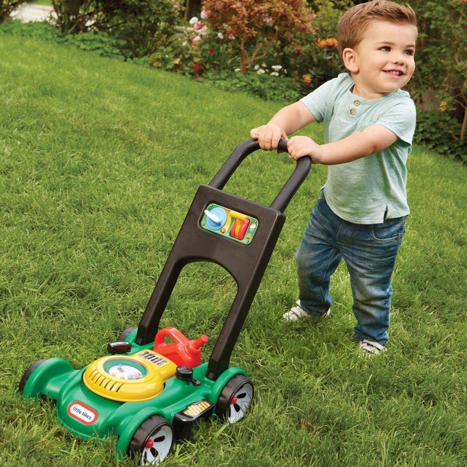 Gas ‘n Go Mower Kids Toys for Toddlers Boys Girls Age 18 and Older, Indoor O…