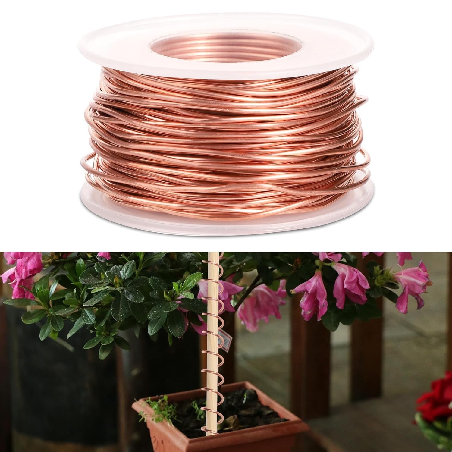 65 Feet Pure Copper Electroculture Gardening Antenna for Enhanced Growth