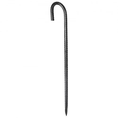Rebar Stakes, 16-Inch, Heavy-Duty 0.4 in Diameter J Hook, Galvanized Steel Groun