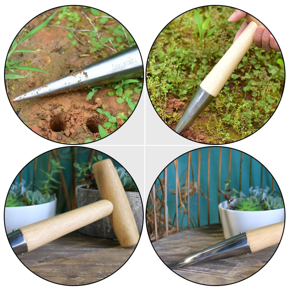 2pcs Small Digging Hoe Dibber Garden Tools Potato Dibber Small Hand Hoe