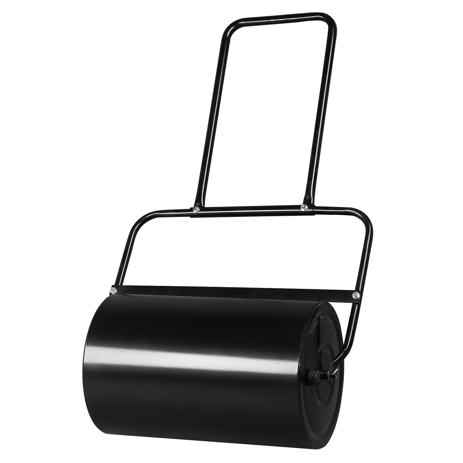 19.5in Lawn Roller Iron Cylindrical Black