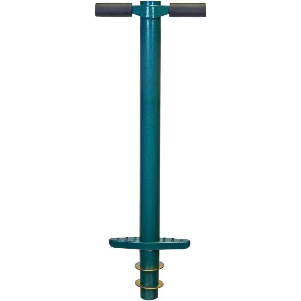 34 In. Carbon Steel Bulb Planter, 5-In-1 Multi-Use Long Handle Sod Plugger Weedi