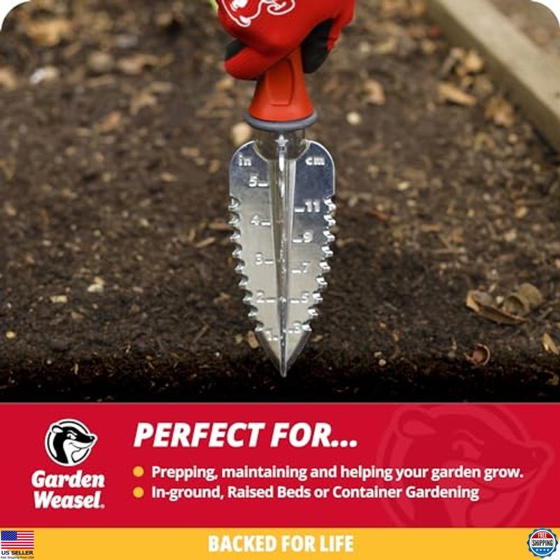3-Piece Garden Hand Tool Set – Trowel, Transplanter, Cultivator for Digging