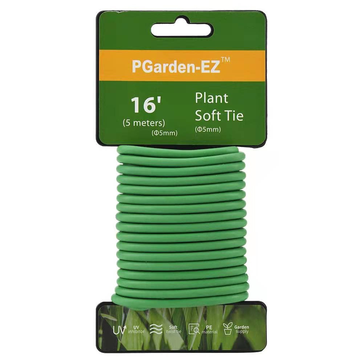 PGarden-EZ Green Soft Twist Tie Plant Tie Flexible TPR Garden Supply, for Tom…