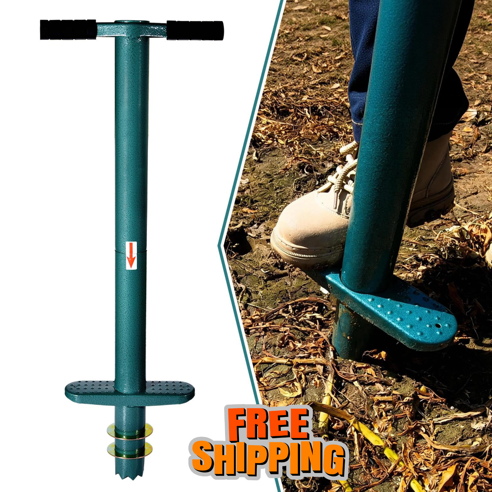 Sod Plugger Bulb Planter Planting tool, Easy to assemble garden trasnplanter