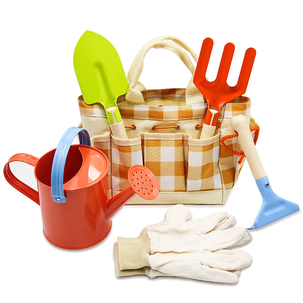 Kids Gardening Tools Set 12 PCS Toddler Gardening Outdoor Toys Gift for Age 3-8
