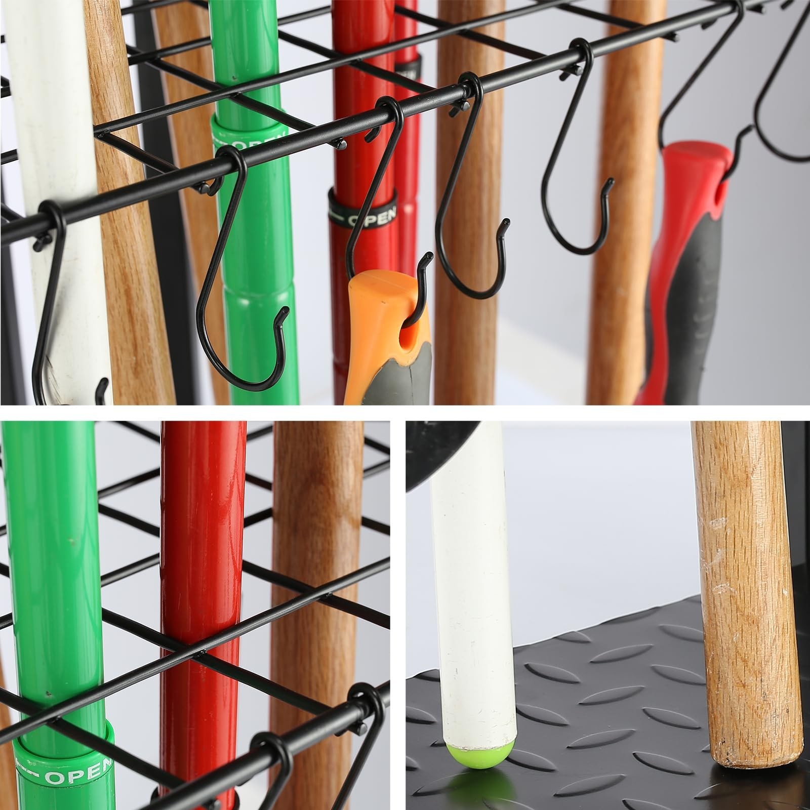 YueTong Garden Tool Organizer for Corner,Yard Tools Rack for Garage Storage O…