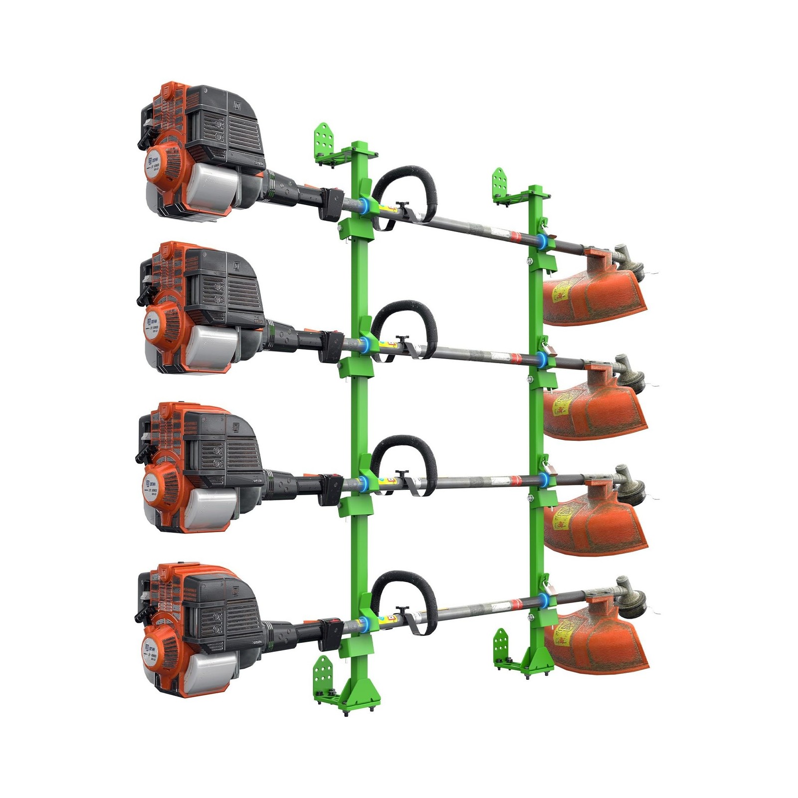 ELITEWILL Weed Eater Rack for Open/Enclosed Trailers, 4 Place Commercial Trim…