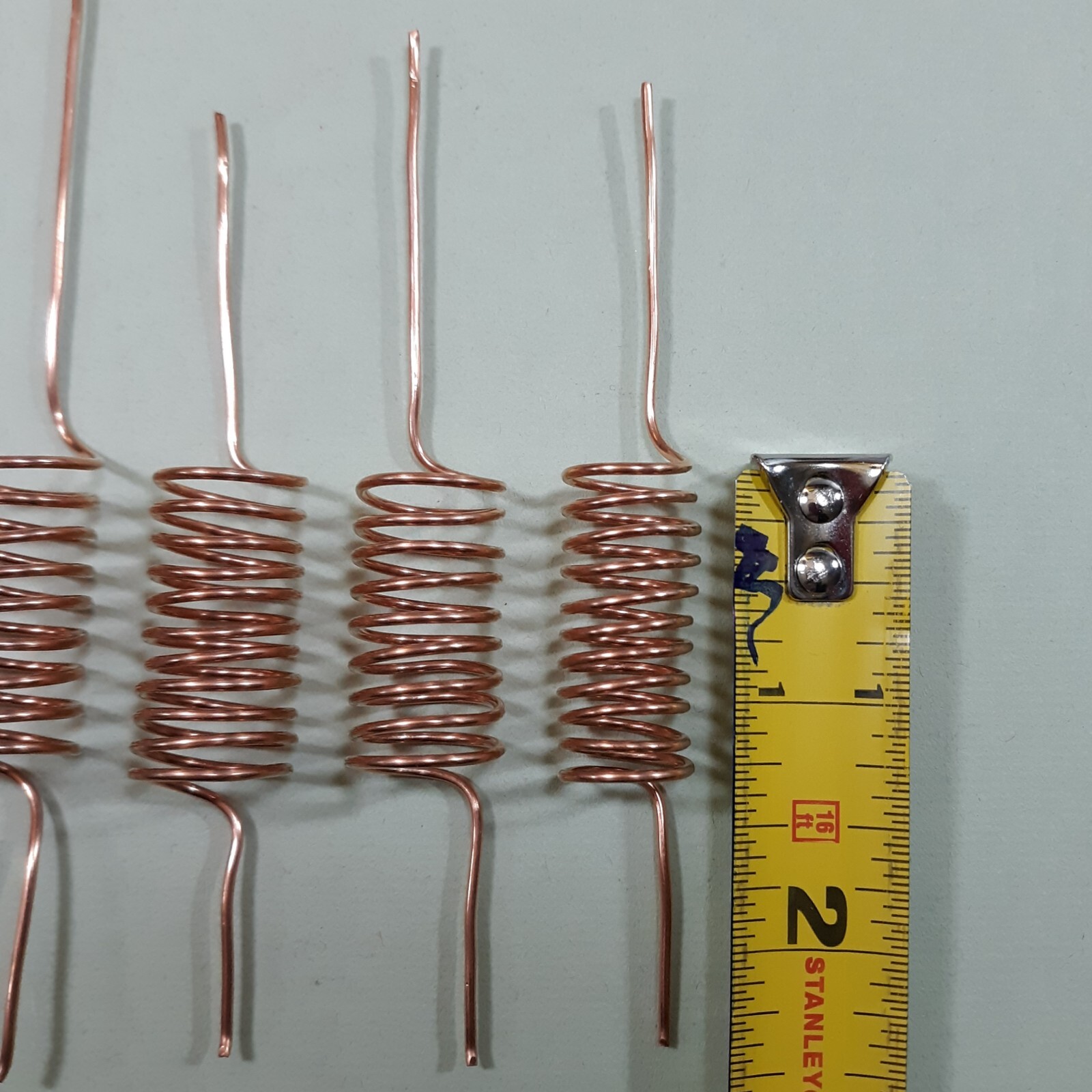 ElectroCulture Copper Spiral Antenna 16 Gg Tight Induct Coil Garden Tool 5pc Lot