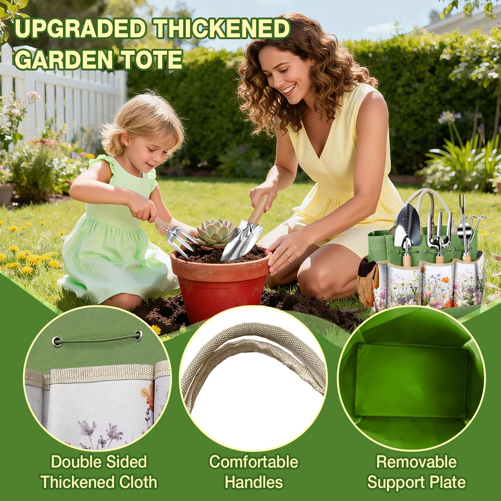Gardening Tools Set for Women 29Pcs Garden Hand Green