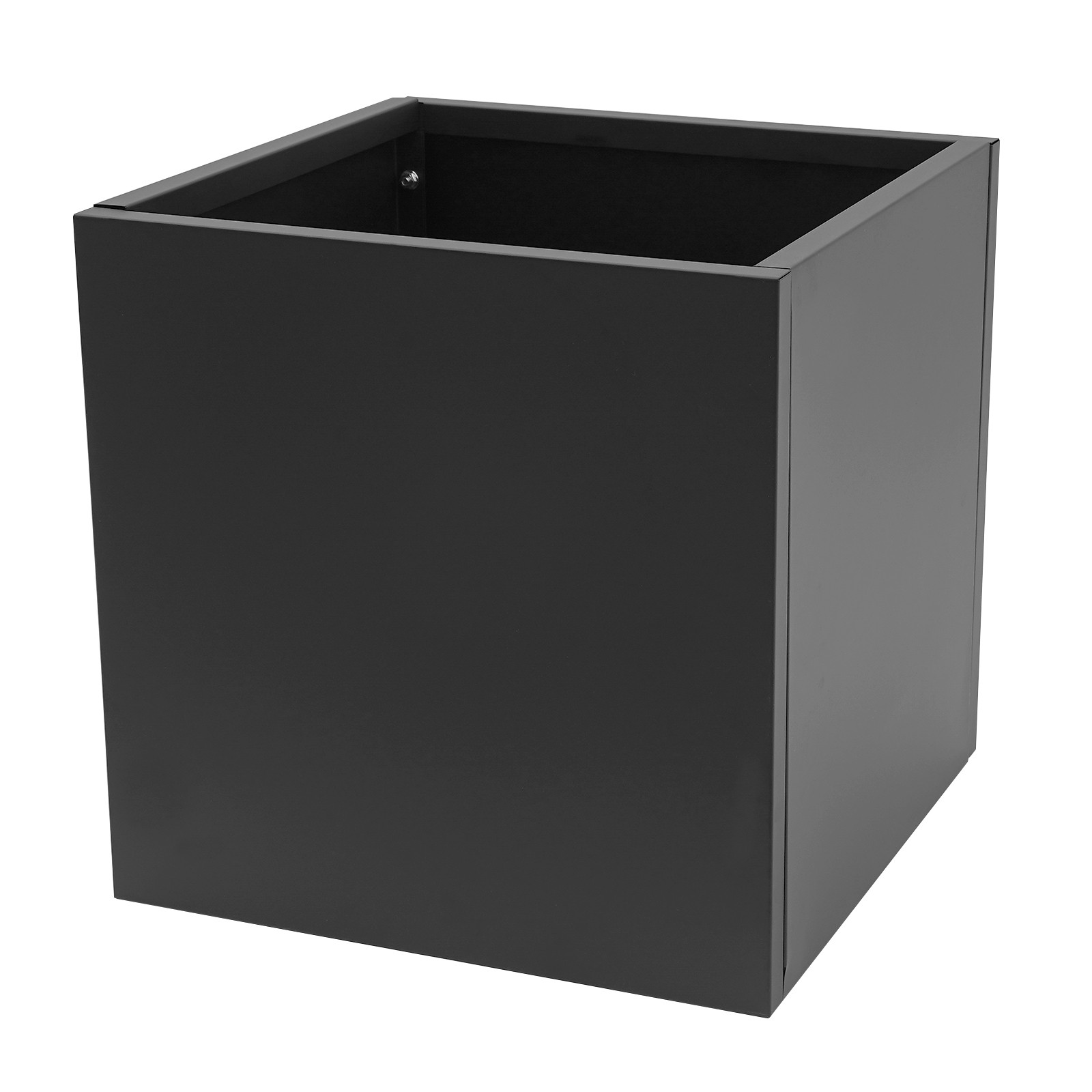 Stylish Steel Planter Box 24×24×24 Inch – Durable Black Garden Bed