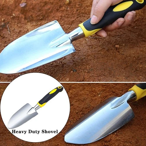 Garden Shovel Garden Hand Trowel, Heavy Duty Gardening Hand Tools with Ergono…