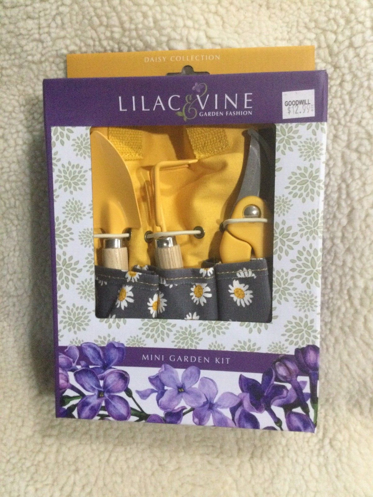 MINI 3 GARDEN PCS KIT WITH ERGONOMIC GRIPS PLUS CANVAS MINI CARRYING BAG NWT