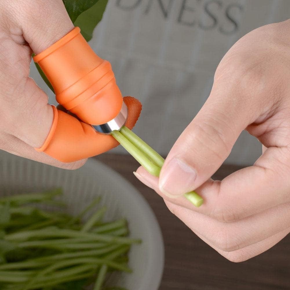 Fruit and Vegetable Picking Potted Plants Trim Silicone Thumb Knife Set, Pick…