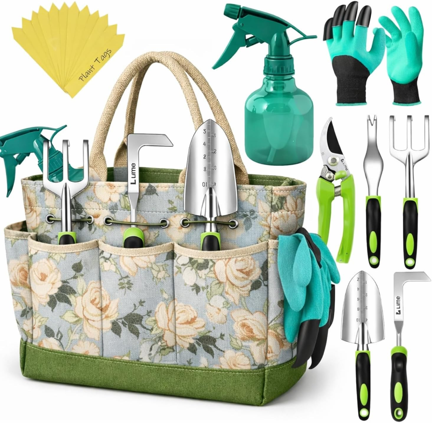 Heavy Duty Garden Tools Floral Set – Rust Proof, Non-Slip, Durable Gardening Sup