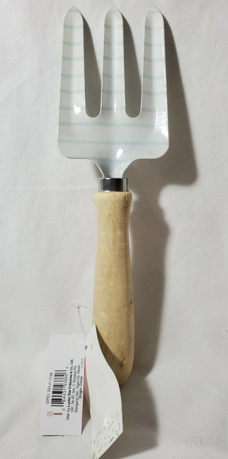 Gardening Hand Tools 3-Piece Set w/ Wood Handles ~ Trowel, Fork & Cultivator