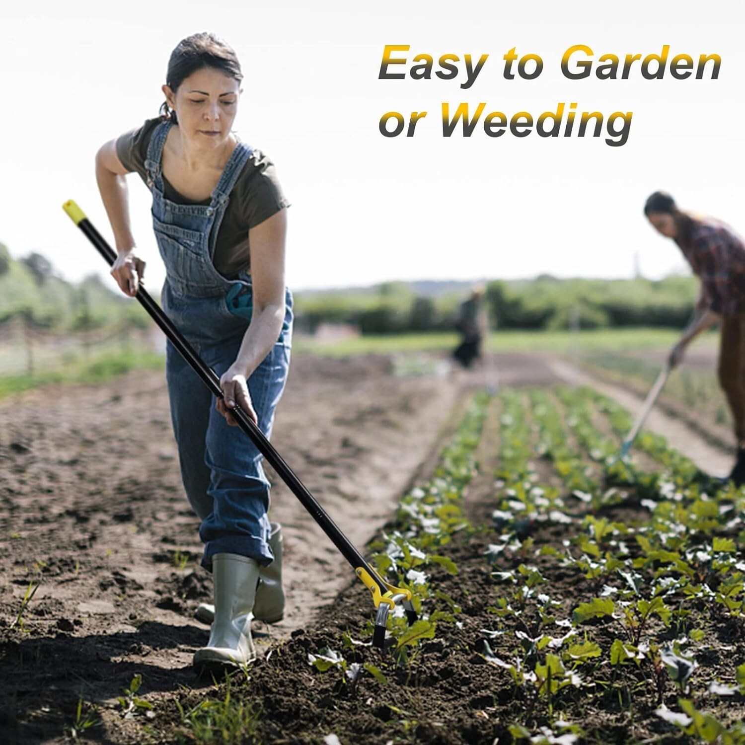 84” Stirrup Hula Hoe Scuffle Garden tool for removing Weed loose soil lawn land