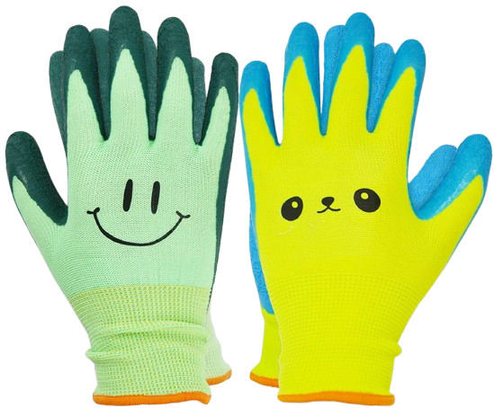 2 Pairs Toddlers Gardening Gloves, Kids Sized Garden Glove for Yard Work, Non…