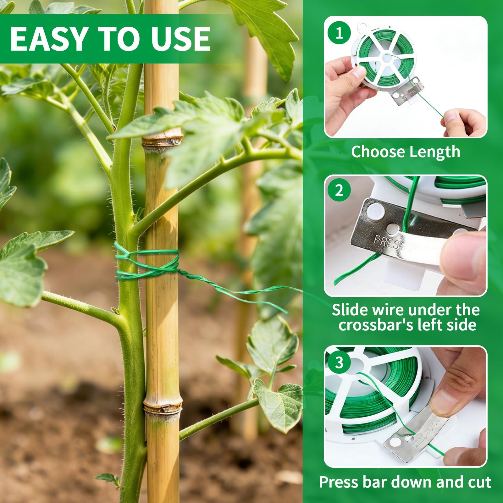 10 Pcs Gardening Tool Set – Heavy Duty Garden Kit with Stainless Steel Prunin…