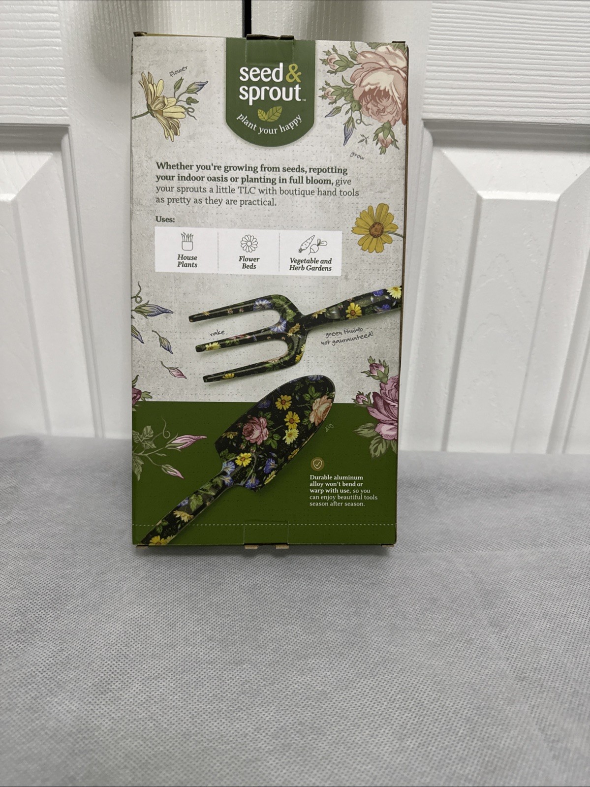 Seed & Sprout Gardening Tool Set Hand Rake & Shovel Moonlight Rose
