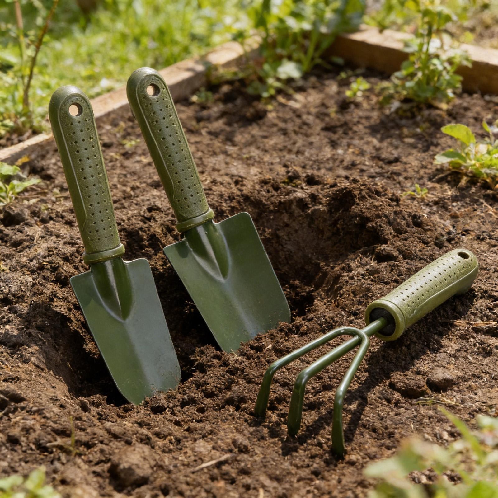 Gardening Tool Set Lightweight Minimalist Transplant Planting Iron 3 in 1