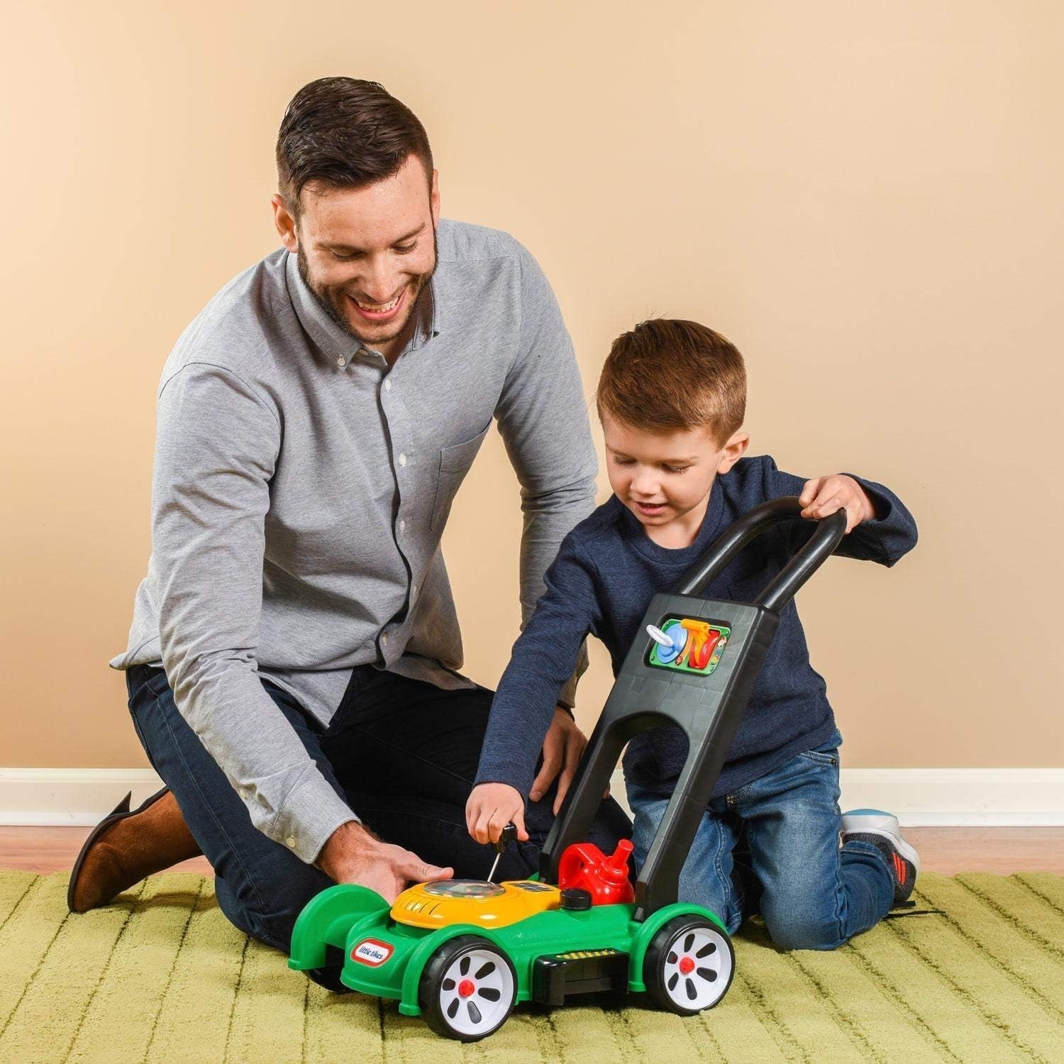 Gas ‘n Go Mower Kids Toys for Toddlers Boys Girls Age 18 and Older, Indoor O…