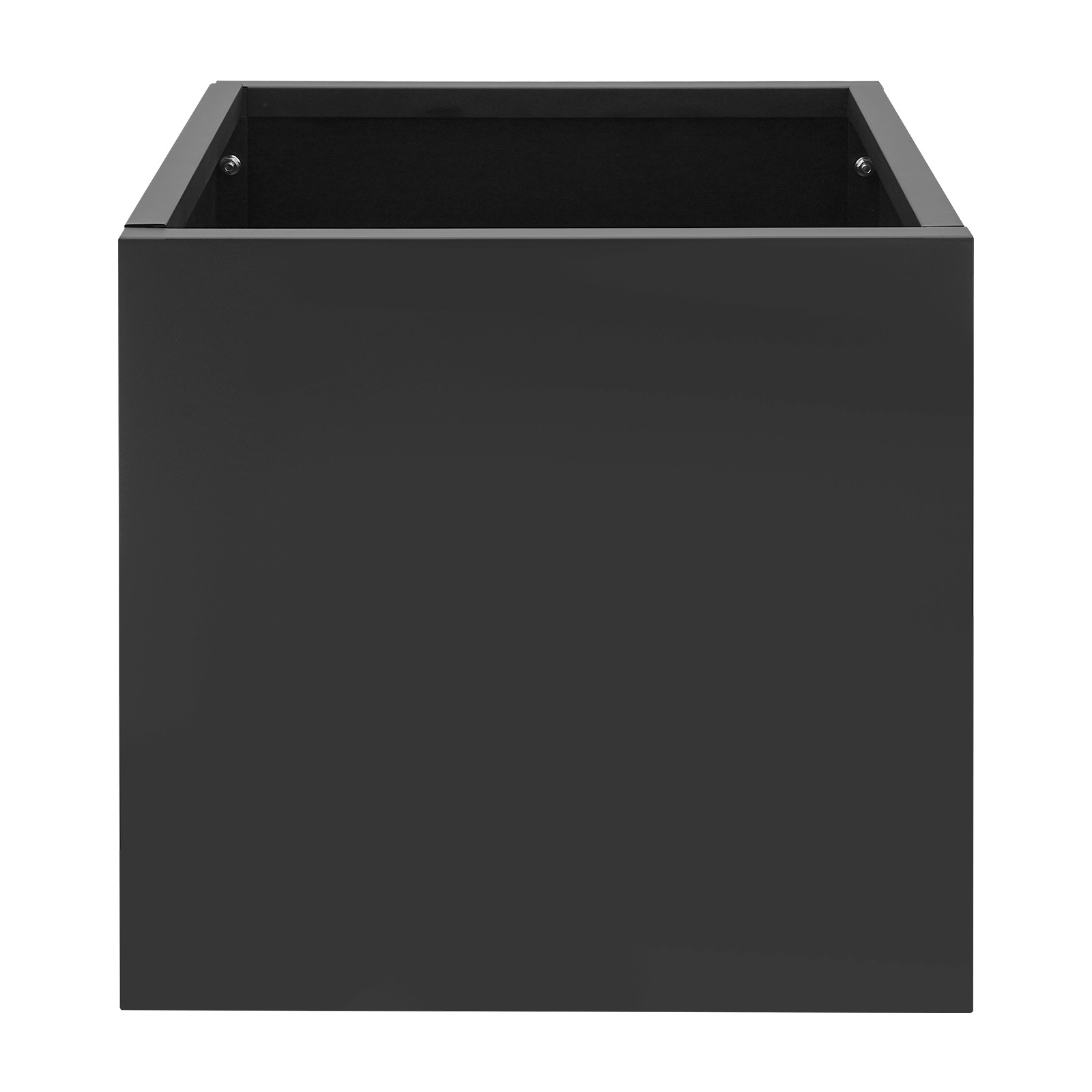 Stylish Steel Planter Box 24×24×24 Inch – Durable Black Garden Bed