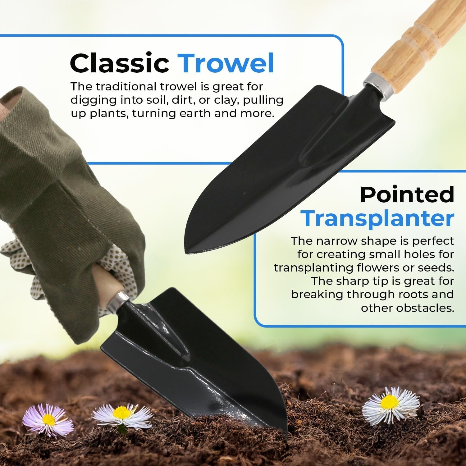 Lightweight Stainless Steel Garden Tool Set