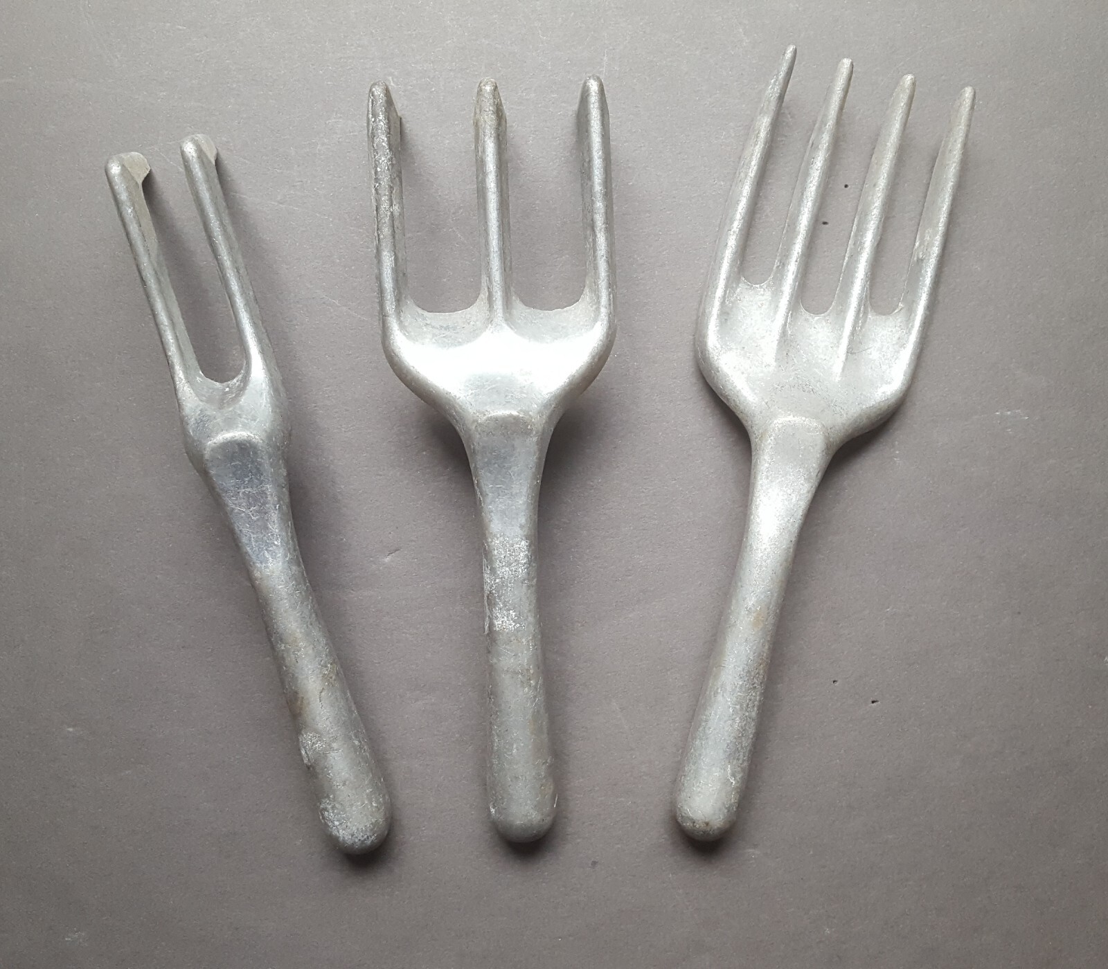 Vintage Allen Simpson Aluminum Garden Hand Tool Set Fork Rakes 3 Piece Canada