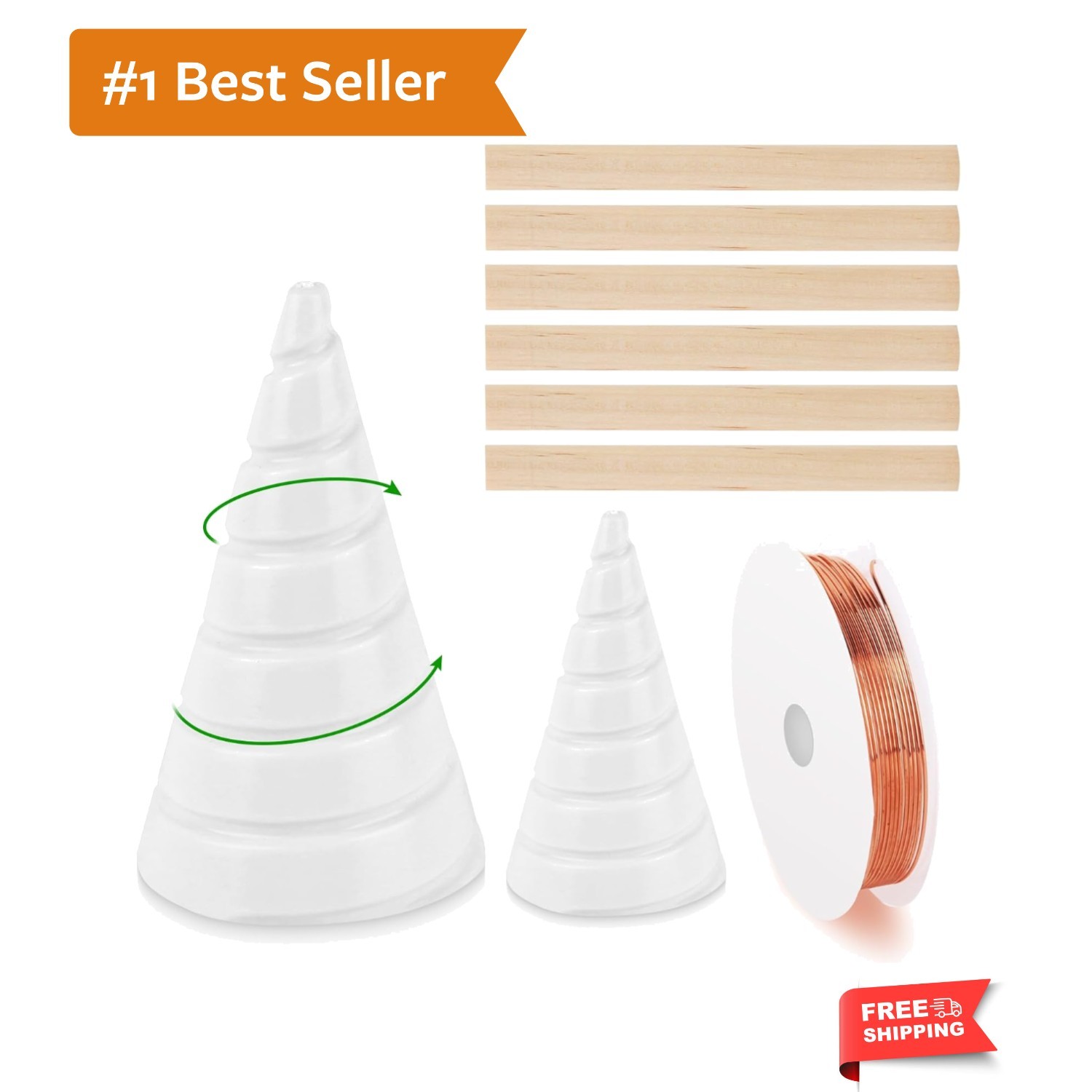 Complete Electroculture Gardening Set: Copper Antenna Kit for Healthier Plants