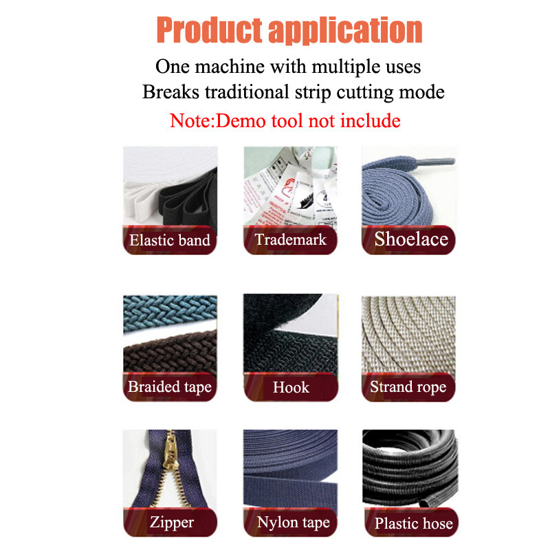 Elastic Belt Ribbon Bench Mount Electric Hot Rope Cutter Cutting Machine