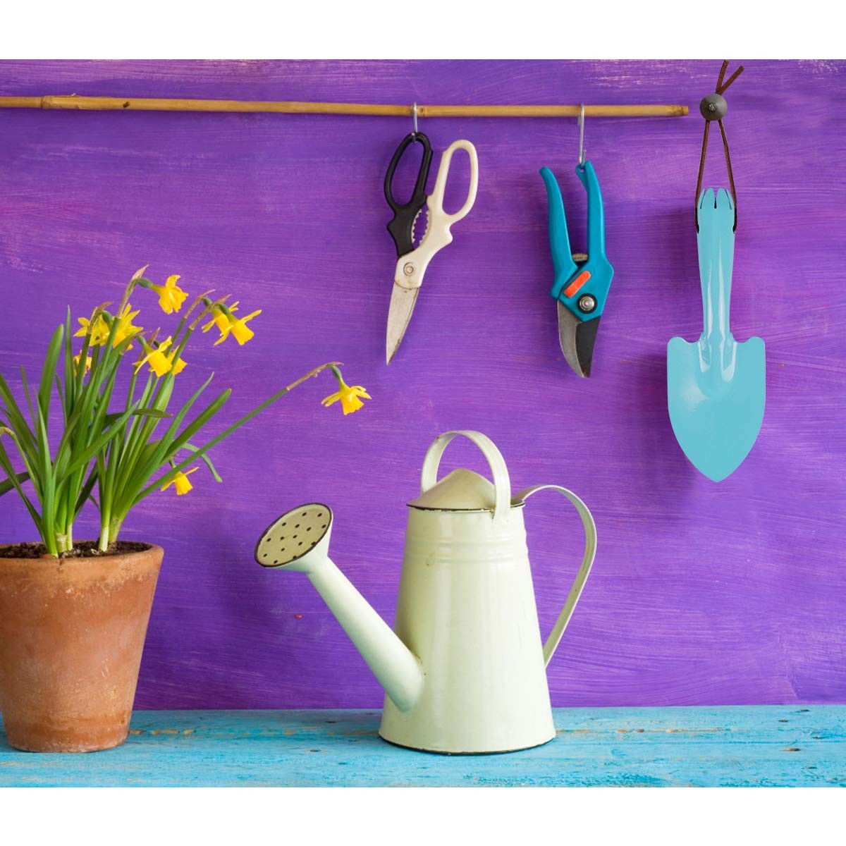 15 PCS Mini Colorful Metal Garden Hand Shovel Trowel Tool Soil Planting Sand
