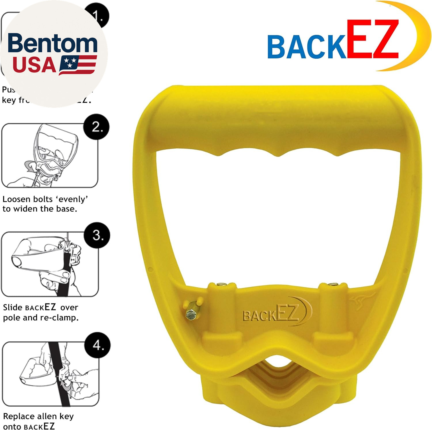 Back-Saving Tool Handle Labor-Saving Ergonomic Shovel or Rake Handle Attachment