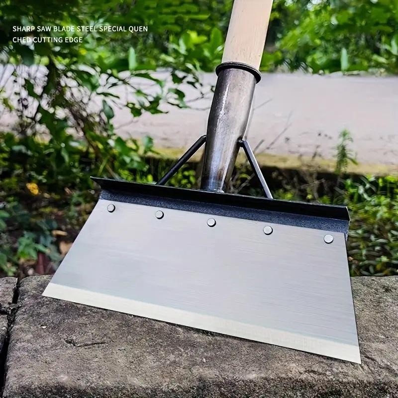 Heavy Duty Metal Weeding Shovel Garden Edging Tool Rust Resistant Scraper